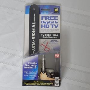 Portable Digital TV Antenna Free-Way Clear HD Television As Seen On TV Brand New